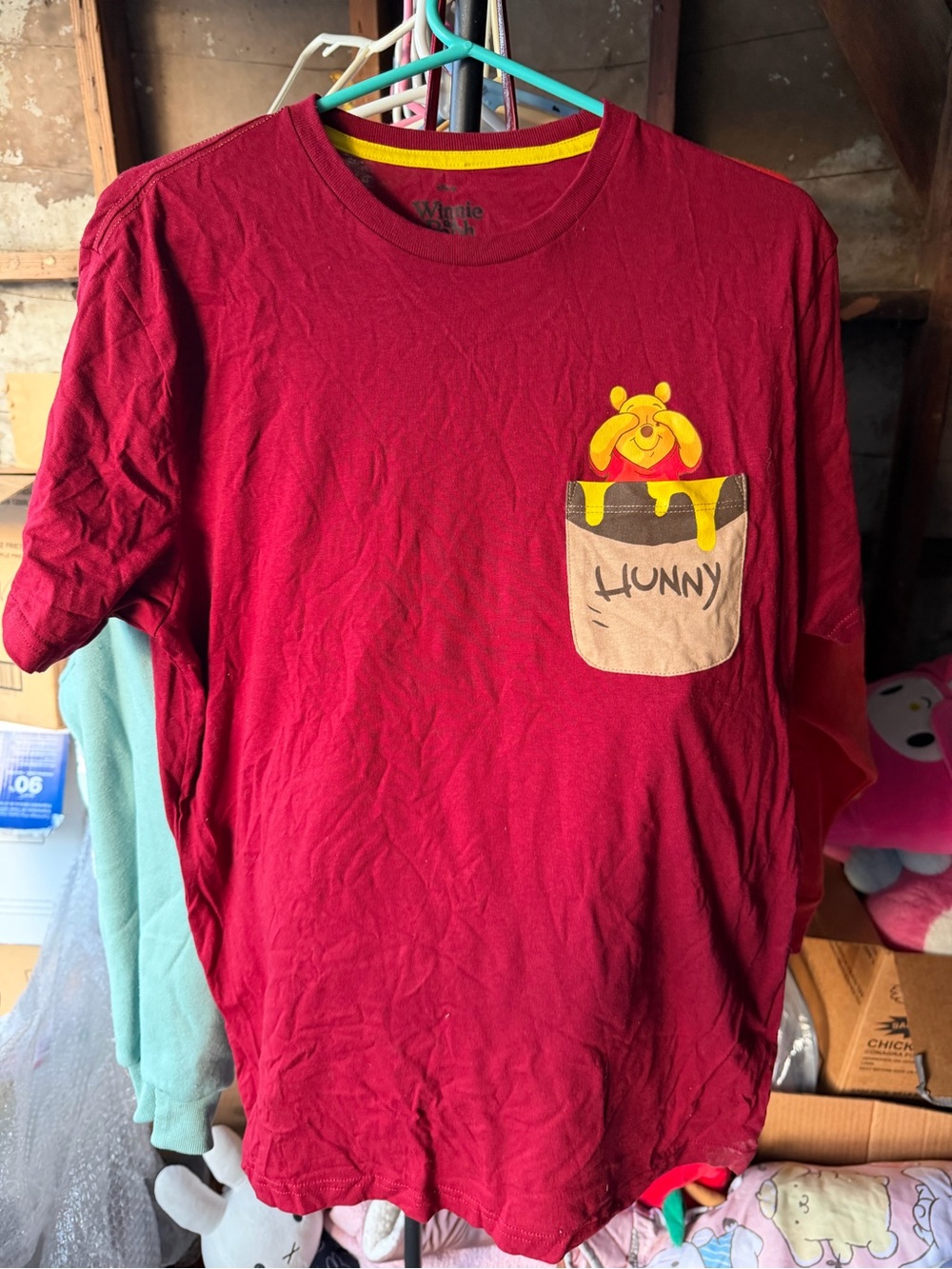 Red Winnie-the-Pooh 'Hunny' Pocket T-Shirt